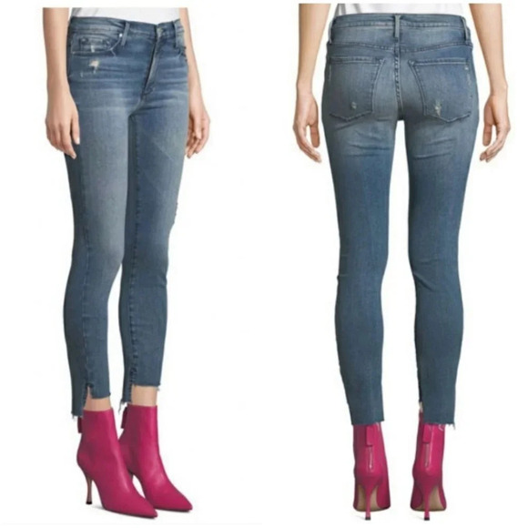 NWT Black Orchid Tie Dye Black & White High Rise Skinny Jeans - Picture 4 of 8